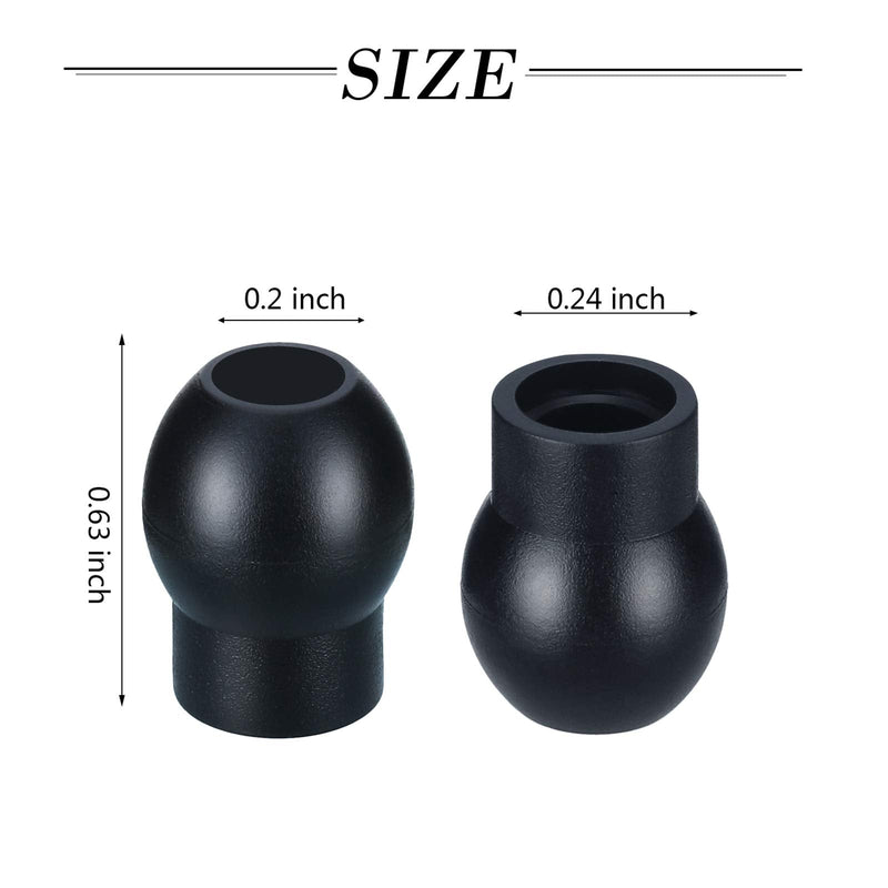 [Australia - AusPower] - 36 Pieces Replacement Ear Tips for Stethoscopes, Universal Soft-Sealing Earbuds (Black) Black 