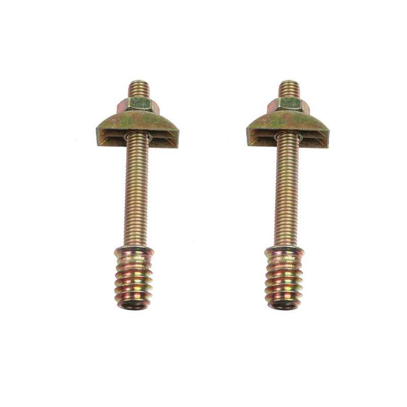 [Australia - AusPower] - Semetall 10 Sets Bed Frame Hardware Connector Kit,M8x80mm Countertop Connector Bolts,Table Top Fasteners,Bed Assembly Fasteners Bolts Nuts Threads Half Moon Spacers M8×80mm 