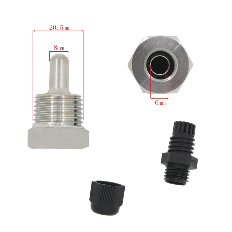 [Australia - AusPower] - 1/2 inch - weldless thermowell Stainless Steel Immersion 304 of 30mm 50mm 100mm 200mm 300mm 400mm 500mm - Immersion Well thermowell thermopocket for thermocouple (30mm) 