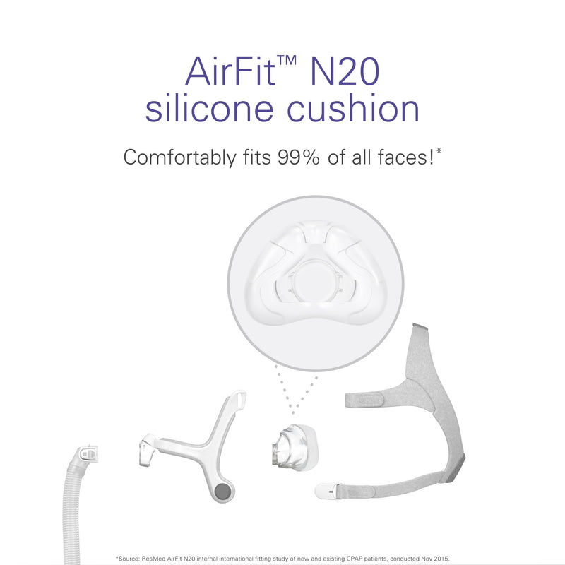 [Australia - AusPower] - ResMed AirFit N20 Nasal Replacement Cushion - Large 