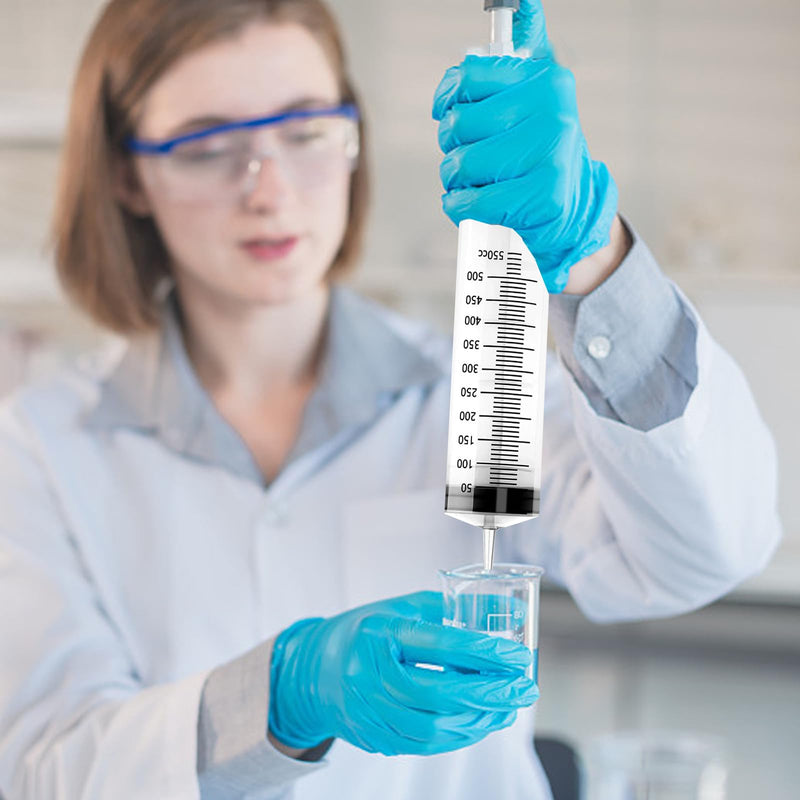 500 ml Syringe, Large Syringe, Plastic Syringe with Hose, Large Capacity Syringe, Reusable Liquid Syringe for Laboratory, Pet Feeding, Plant Watering