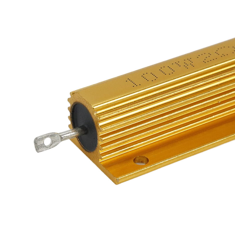 [Australia - AusPower] - 100 Watt 2 Ohm Resistor Aluminum Case Wirewound Chassis Mounted 2Pcs 100W 2 Ohm 