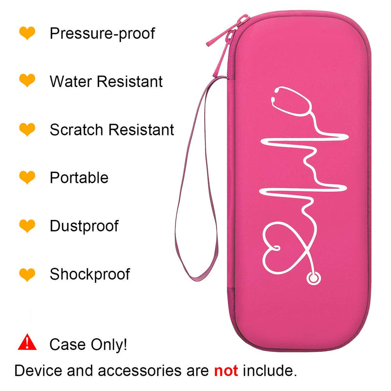 [Australia - AusPower] - BOVKE Raspberry Stethoscope Case with 12Pcs Nurse Supplies Kit 