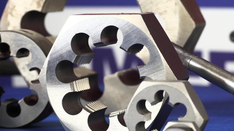 Drill America - DWTHXNPT34 3/4"-14 Carbon Steel Hex NPT Pipe Rethreading Die, DWT Series