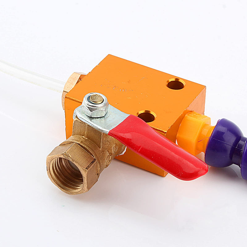 [Australia - AusPower] - Mist Coolant Lubricant Spray System Metal Cutting Engraving Cooling Sprayer for 8 mm Air Pipe CNC Lathe Mill Drill, Default 