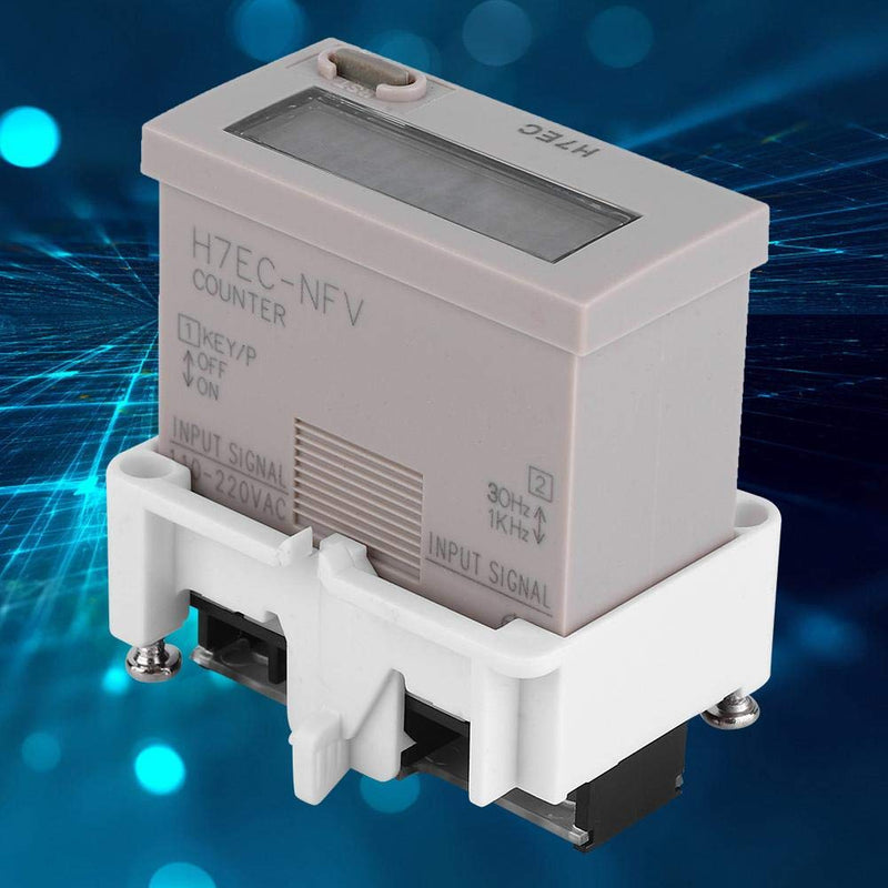 H7EC NFV Electronic Counter AC 110-220V Digital Electrical Counter Totalizer with 8 Digit LCD Display