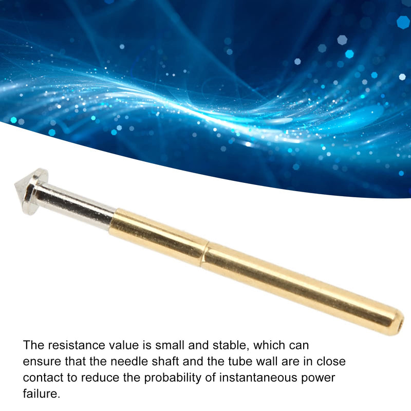 [Australia - AusPower] - 100 Pcs P156‑E Spring Pressure Test Probes Tapered Head Type 2.36mm Diameter Pogo Pin Test Tools PCB Testing Pin 