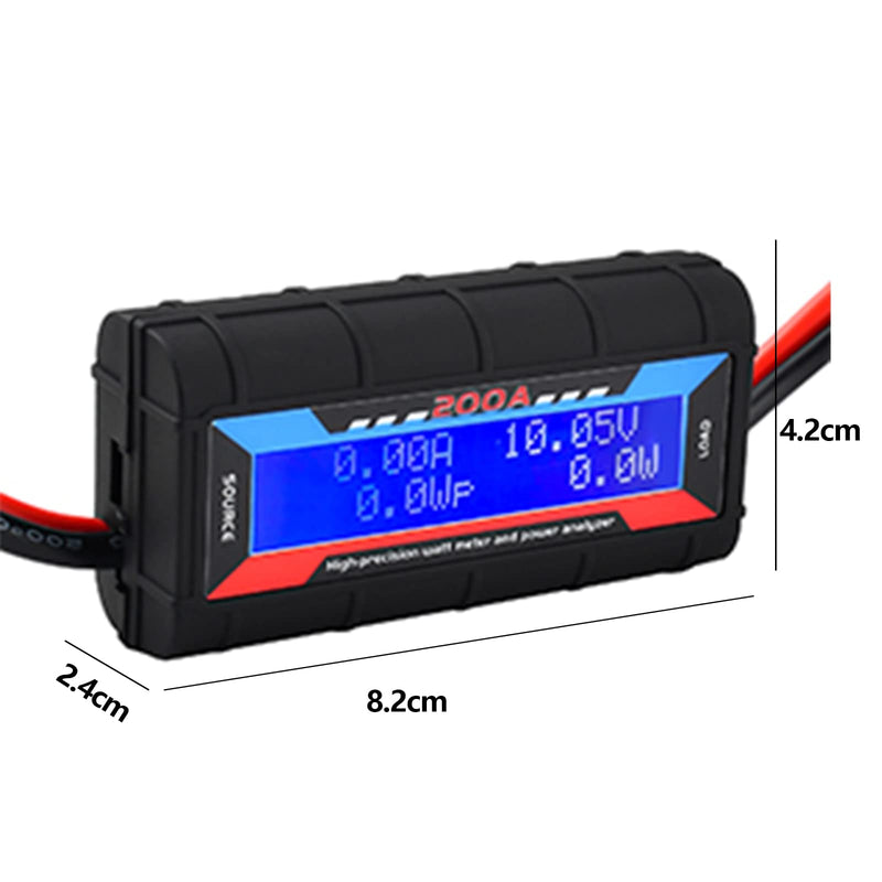 [Australia - AusPower] - GERUI 200A High Precision Aircraft Model Performance Analyzer, Wattmeter Detector, Digital LCD Battery Backup System Battery Consumption Monitor, Model Tester UAV Accessories! 