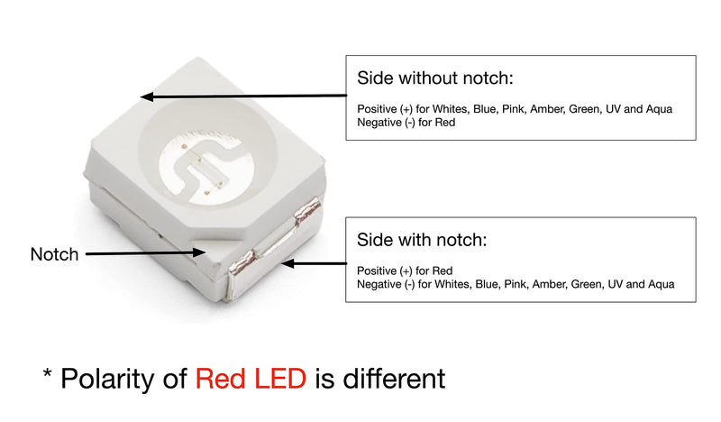 [Australia - AusPower] - Oznium 20 pieces of PLCC-2 Surface Mount LEDs, 3528 Size SMD SMT LED - Cool White 20 Pack 