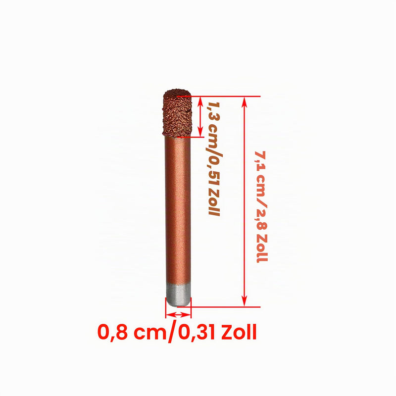 Diamond Burr Flat Bottom 8mm Shank Diameter Engraving Bit for Stone Concrete Diamond Soft Stone Relief