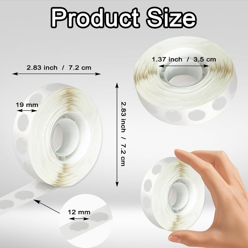 [Australia - AusPower] - 3300 Pieces Glue Points, Double Sided Balloon Tape, Mini Removable Adhesive Clear Balloon Sticky Dots for Crafts, Balloons, Stick Photos, Wedding Decoration 