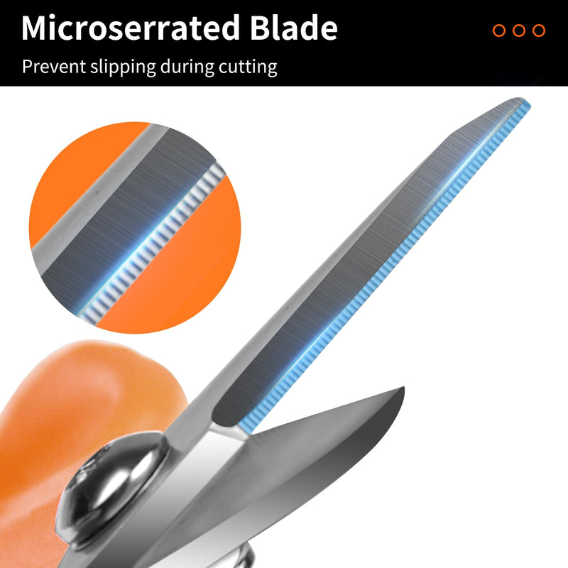 FSP-101 Anti Slip Kevlar Scissor,Electrician Scissors,For Cutting Fabric, Kevlar, Tape, Cable, Leather, Partner for Working Technicians, Electricians,FTTX Working Technicians FSP-101