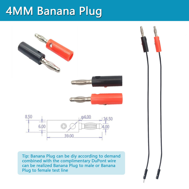 [Australia - AusPower] - arduino Power Supply Breadboard 3.3V 5V Power Supply Module+Minidodoca 9V 1A Adaptor 5.5 x 2.5mm+Alligator Clip Test Leads+Banana Plug Kit for Arduino UNO, Raspberry Pi, STM32 Electronic DIY etc Power Supply Module kit 