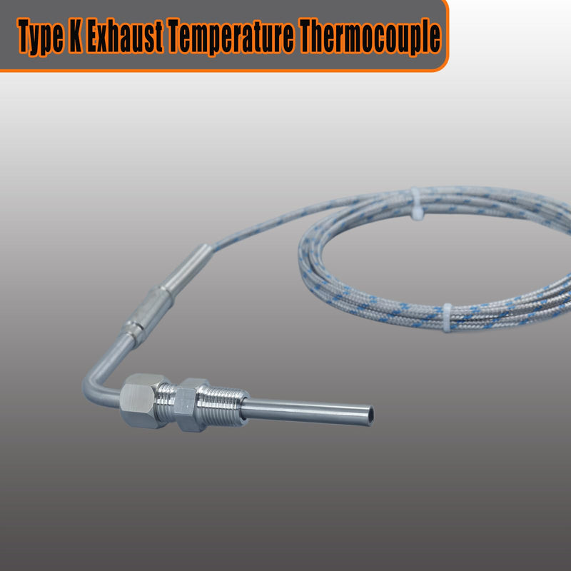 [Australia - AusPower] - K Type Exhaust Temperature Thermocouple EGT Thermocouple Probe Cable Length: 76 in K-Type thermocouple Temperature Range: -50°F to 2000°F 