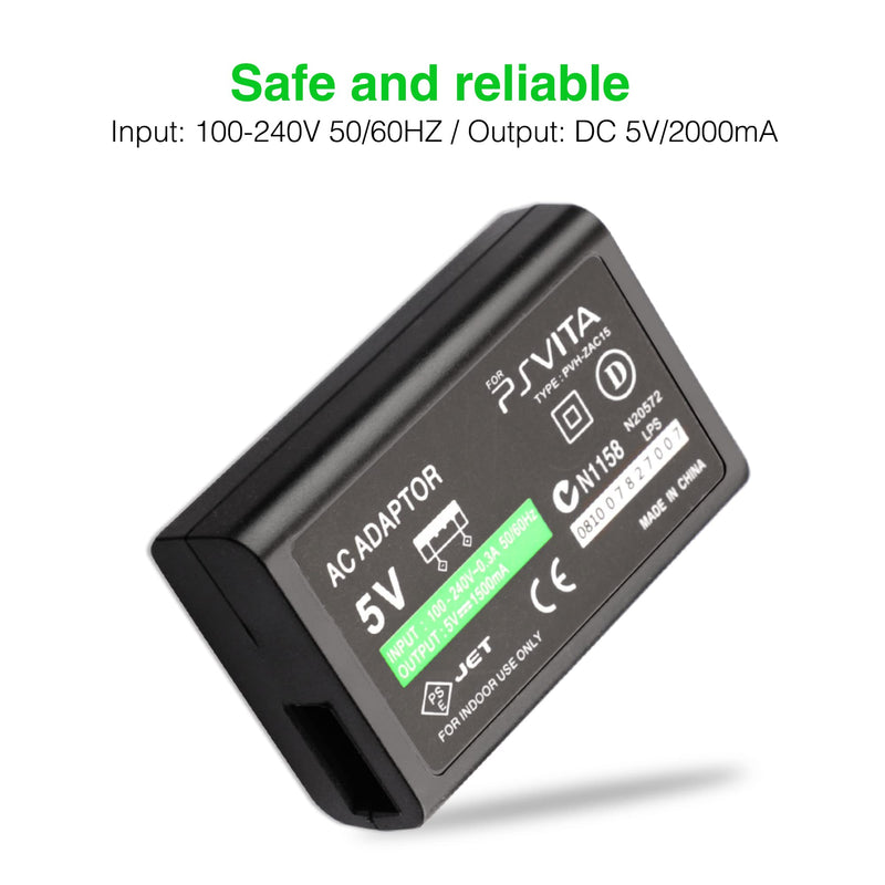 [Australia - AusPower] - PS Vita Charger, AC Adapter Wall Charger Compatible with Sony Playstation Vita 2000 (Only Compatible with PSV 2000) 