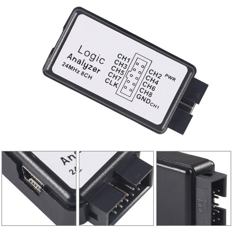 3pcs USB Logic Analyzer Device with USB Cable 5MHz 24MHz 8CH 8 Channel UART IIC SPI Debug Logic Analyzer Professional Microcontroller Device Network Analysis Set for Arduino FPGA ARM M100 SCM