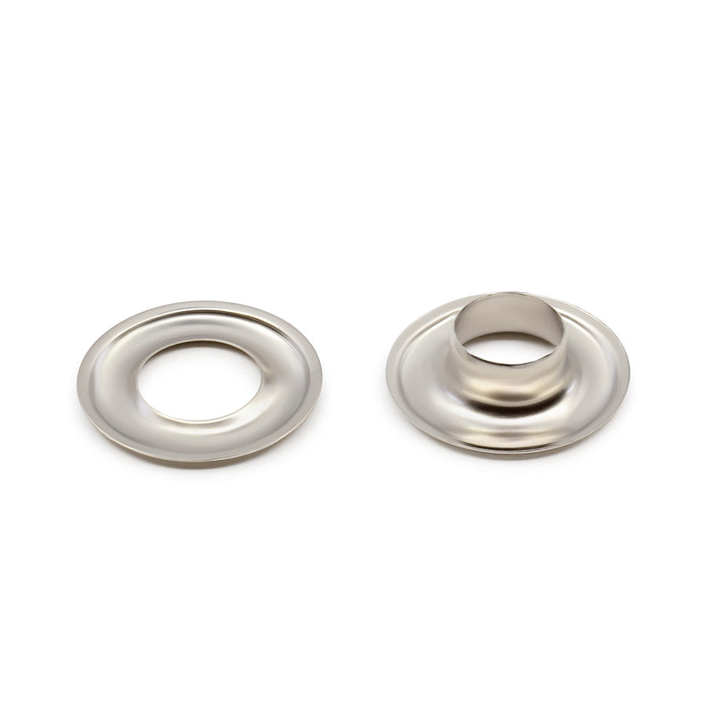 Dritz 3/8" Grommets with Setting Tool – 72 Sets, Nickel Finish - Metal Grommet Kit for Fabric, Tents, Curtains & Craft Projects