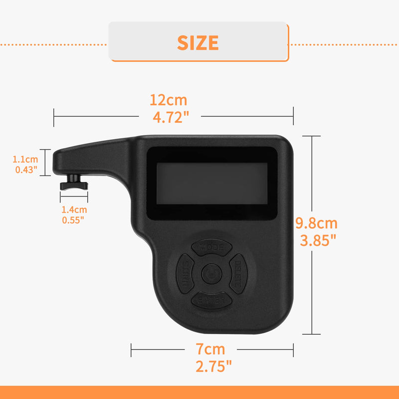 [Australia - AusPower] - Pridefend Professional Digital Trigger Pull Gauge,0-12 lbs Trigger Pull Scale,1 Oz Increments for Accurate Readings,Trigger Pull Gauge with LCD Display (Black) 