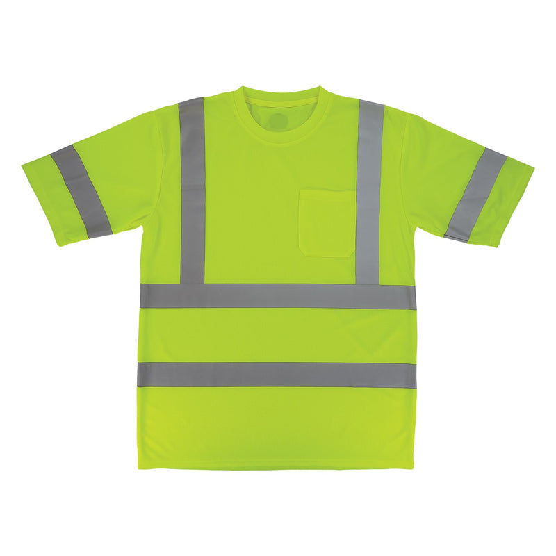 Ergodyne Unisex Adult Glowear 8367 Essential Hi-vis T-Shirt - Type R, Class 3 4X-Large Lime