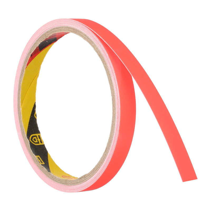 PATIKIL 0.4 Inch x 9.8 Feet Glow in The Dark Tape, 1 Roll Fluorescent Adhesive Tape Luminous Reflective Tape Black Light Glow Tape for Party, Orange Red