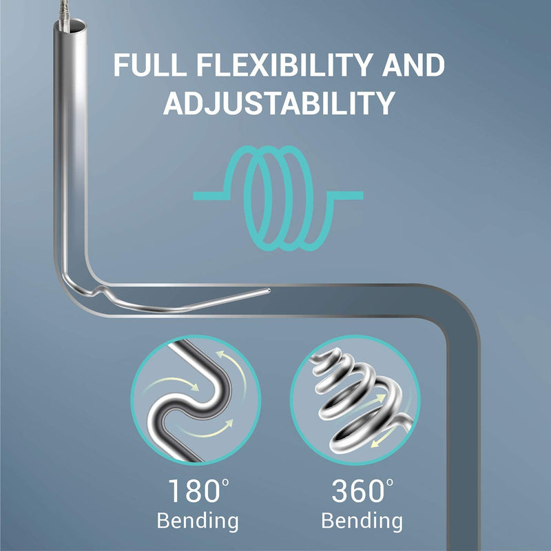 [Australia - AusPower] - TL1912SL K-Type Inconel 600 Flexible Thermocouple Temperature Sensor Probes -40~2012°F, 0.5mm / 300mm 0.5mm /300mm 