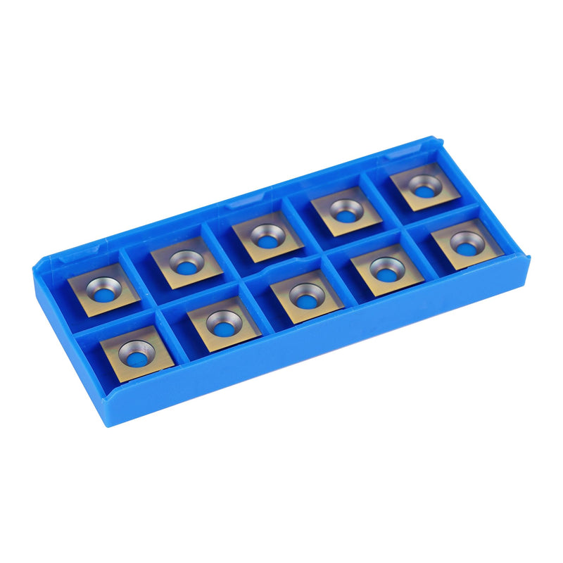 [Australia - AusPower] - SpeTool 10pcs 12 mm x 12 mm x 2.2 mm Carbide Insert with ATS Coating Replacement for Insert Router Bit 