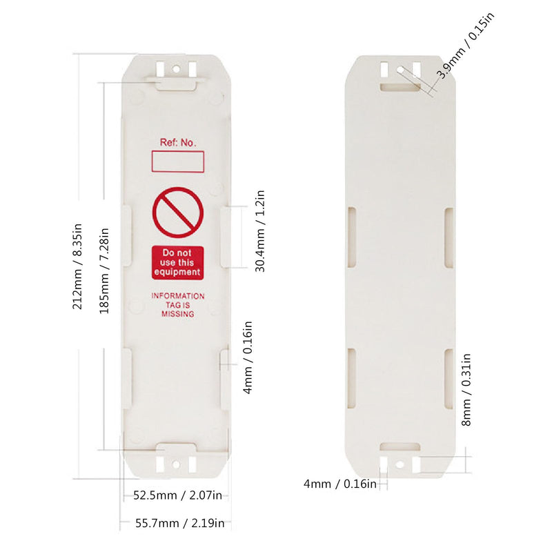 Scaffold Safety Inspection Tag Do Not Use Tag 10Pcs Scaffold Status Holder for Construction Maintenance