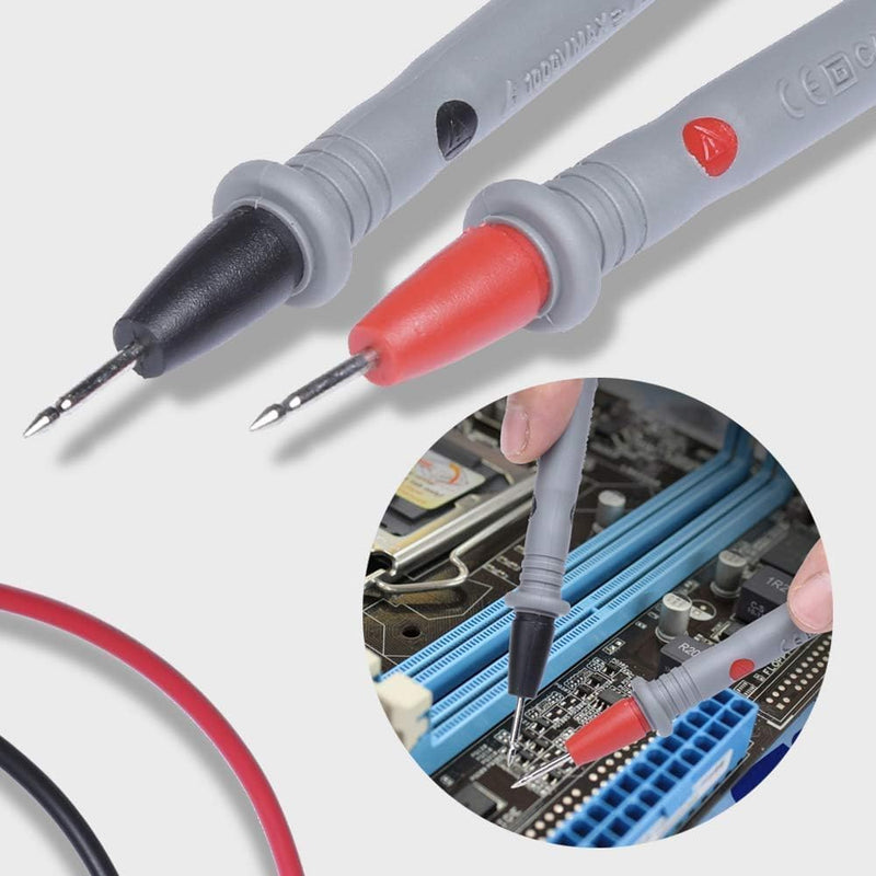 [Australia - AusPower] - 1000V 20A Multimeter Test Leads Probes Banana Plug, 1set Digital Multimeter Probes Electrical Test Probe and 1set Alligator Clips 