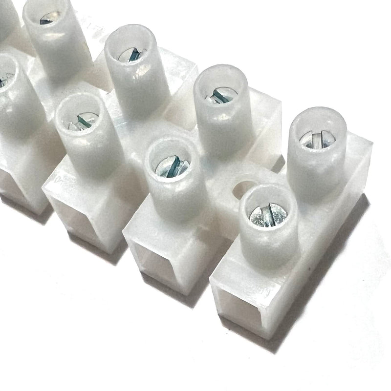[Australia - AusPower] - (5 Pack) 12 Position / 24 Contact Terminal Block Barrier Strip Dual Row with Screw Connector 30 Amp 300V HVAC Panel Chassis Mount etc. ES1200/12DSFB 5 