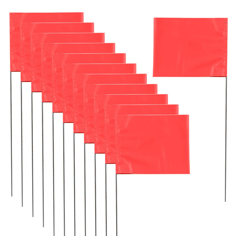 [Australia - AusPower] - Marking 50 Pack Flags Yard Flags 12 x 2.5 x 3.5 Inch Marker Flags for Lawn Yard Flags Landscape Flgs Survey Flags, Sprinkler Flags, Irrigation Flags?red) 