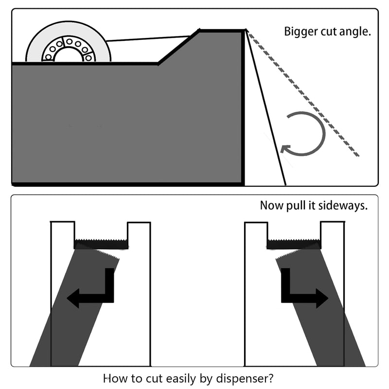 Transparent Tape Refill Rolls for Dispenser, Tear by Hand,48 Rolls x 900 inches 48 Pack