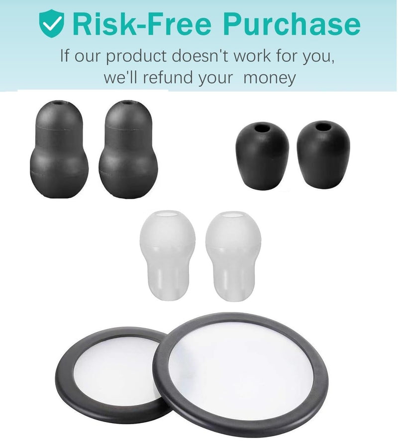 [Australia - AusPower] - 8Pcs 3 Sizes(S/M/L) Littmann Stethoscope Replacement Ear Tips Pieces Diaphragm, Littmann Stethoscope Accessories Repair Kit Ear Bud Plug Cover Large Medium Small Stethoscope Diaphragm Drum Spare Parts 