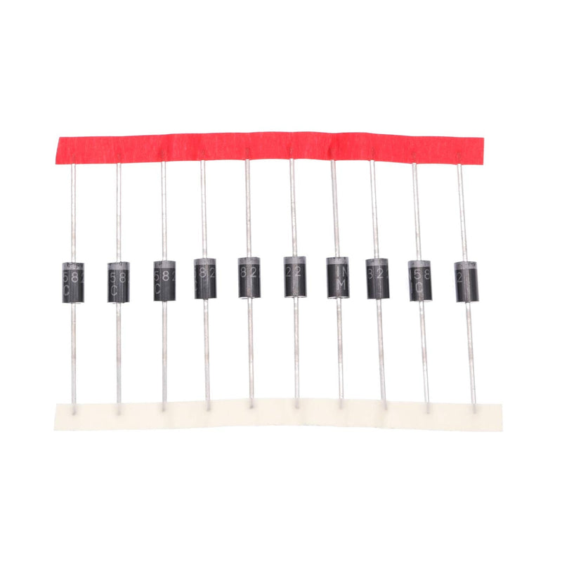 Schottky 1N5822 Barrier Rectifier Diodes 3A 40V DO-201AD (DO-27) Axial 5822 3 Amp 40 Volt Pack of 10 1N5822 (3A 40V)
