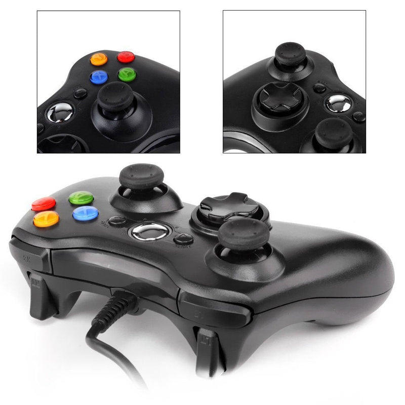 [Australia - AusPower] - Xbox 360 Wired controller Gamepad Controller for Xbox 360(Black) 