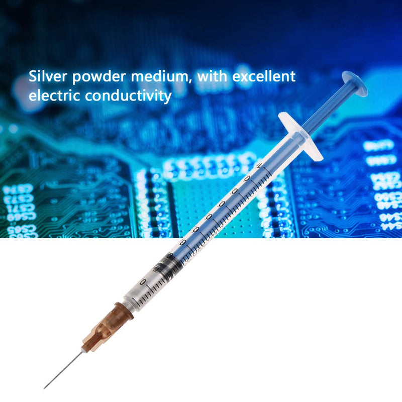 [Australia - AusPower] - Silver Conductive Paste, Silver Conductive Paint Wire Glue Paste Silver Paint Pen for Electronics Repair Applications(0.2ml) 0.2ML 