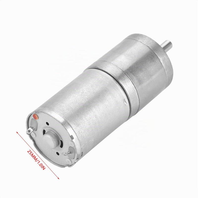 DC Gear Motor 25mm 12V 1000RPM Metal Gear Motor for Electronic Lock (12V 1000RPM)