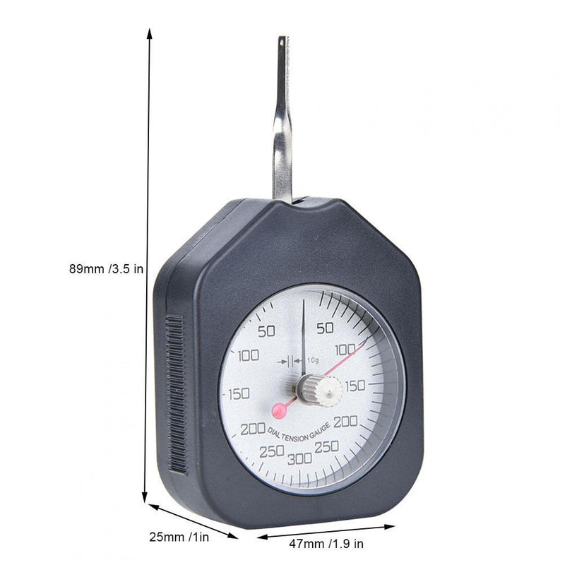 [Australia - AusPower] - Double Needle Dial Tension Gauge Meter Tension Meter Dial Tension Gauge Gram Force Gauge Tensiometer Measuring Tool Plastic(SZG-300-2) SZG-300-2 