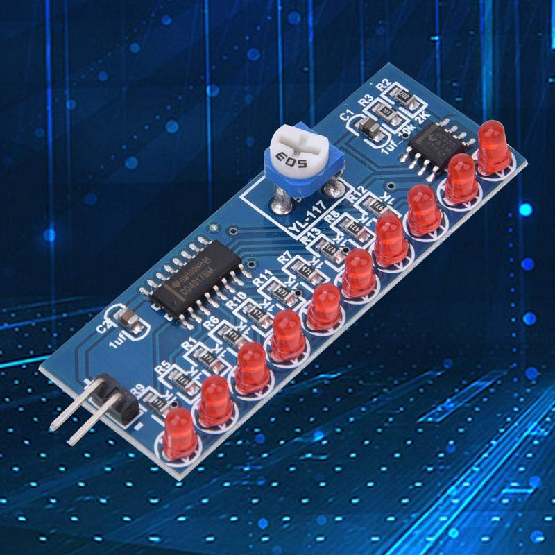 [Australia - AusPower] - 2 pieces LED running light water flowing light module NE555 + CD4017 LED chaser 