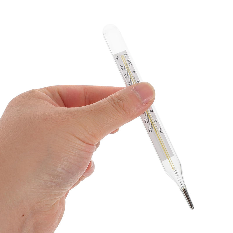 [Australia - AusPower] - Toyvian Accurate Temperature Adult, 2pcs Dual Scale Glass Temperature Measurement Tool for Home Use - Fast Reading 