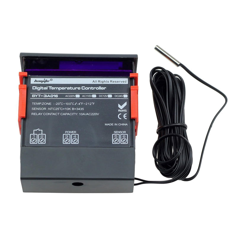 [Australia - AusPower] - DC12V Digital Temperature Controller STC-1000 Digital LED Display Fahrenheit Thermostat with 2m Waterproof Sensor DC 12V 