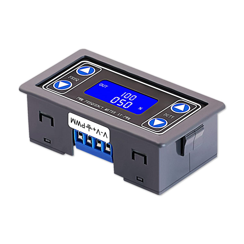 [Australia - AusPower] - Adjustable Signal Generator,PWM Pulse Frequency Duty Cycle Rectangular Wave Square Wave Signal Generator DC 3.3-35V 5-30mA LCD Display Module 3.3V-35V Adjustable 
