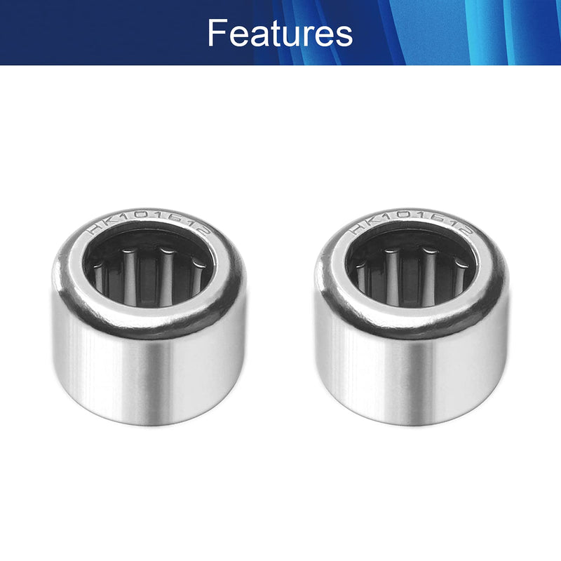 [Australia - AusPower] - Othmro Needle Roller Bearings, Two Way Bearing,10mm Bore 16mm OD 12mm Width 10pcs 