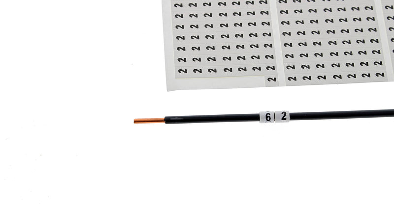 IDEAL Electrical 44-101 Wire Marker Booklet Legend: 0-9 (45 Each)