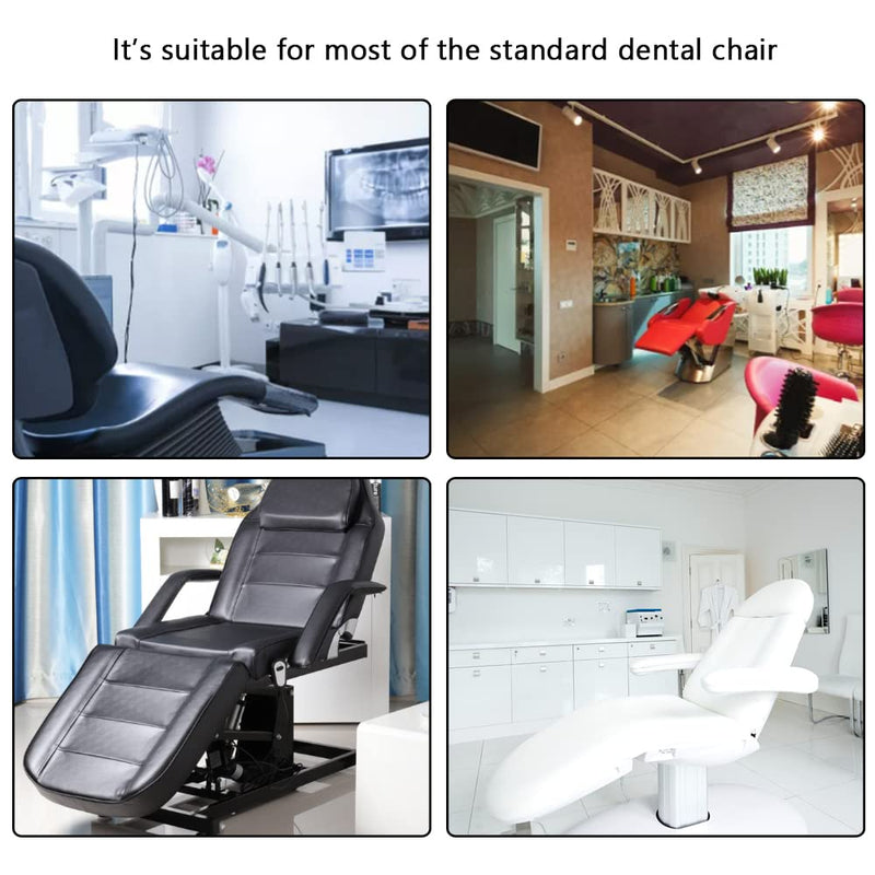 [Australia - AusPower] - Dental Chair Foot Cover Pad with Elastic Bands, Dental Practice Dustproof Protector Supplies, 17"L x 14"W, 2 Pcs 