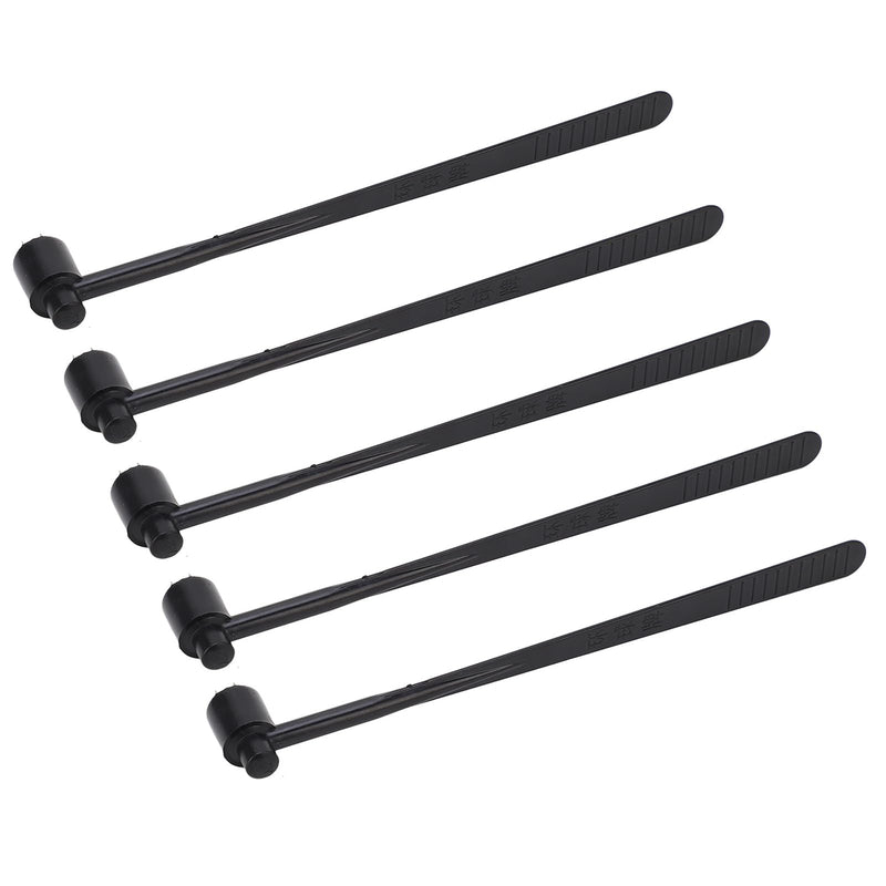 Sonew [Plum Blossom Hammer, ABS Handle] Single Sided Needle Tool Black Stainless Steel for Industry