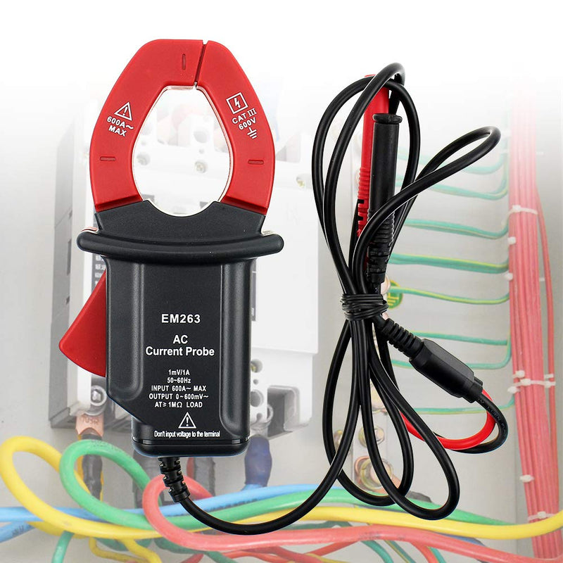 [Australia - AusPower] - allsun AC Current Probe CAT III Max. Input 600A Multimeter Safety Test Lead 