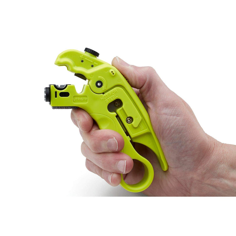 [Australia - AusPower] - trueCABLE Wire Stripping and Cutting Tool for UTP, FTP, STP, Cat5e, Cat6, Cat6A Ethernet, RG59, RG6, RG7, RG11 Coax Cable, Adjustable Blade Depth 1 