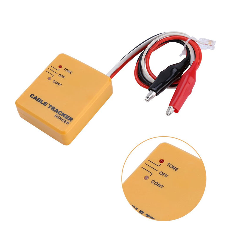 [Australia - AusPower] - Wire Tracer, Network Electrical Cable Tester Tone Generator and Probe Kit, RJ11 Circuit Tracer Wire Toner Circuit Breaker Finder Line Detector, Networking Fixing Tools Kit 