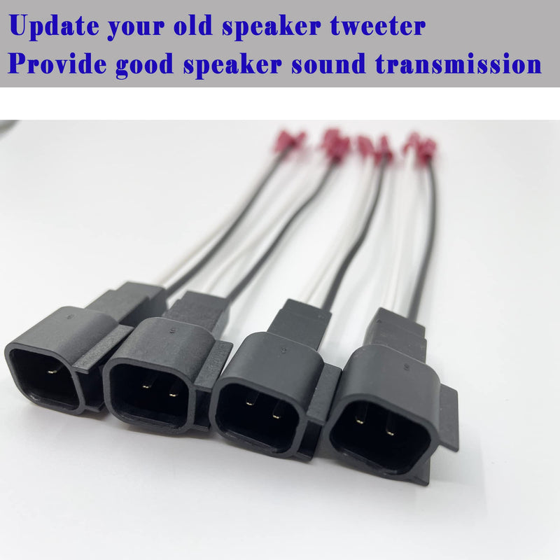 [Australia - AusPower] - 4 Pack 72-5600 Speaker Harness Replacement for Ford Speaker Wire Harness Adapter Replacement for Ford F150 F250 Escape Mustang Lincoln Mercury Mazda Speaker Wiring Harness Adapter 4 