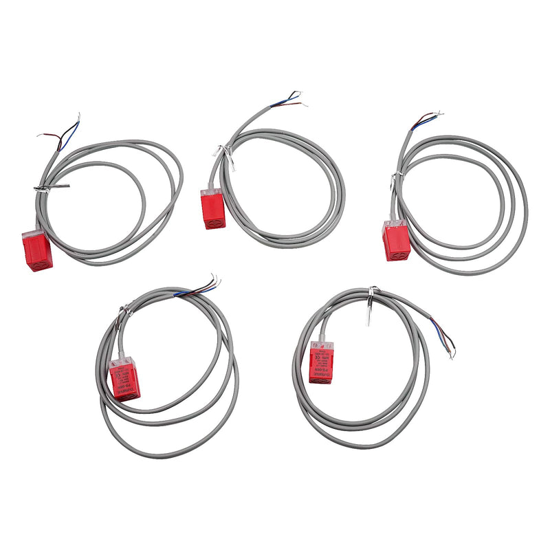 [Australia - AusPower] - DC 10-30V 150mA 3-Wire Inductive Fotek Proximity Sensor Switch PS-05N NPN Open Detection Distance 5mm Proximity Switch (Pack of 5) 